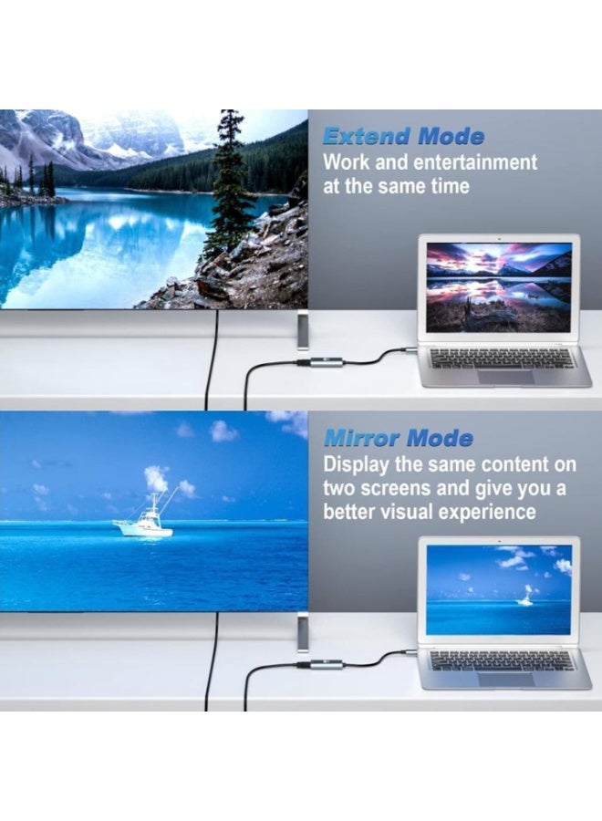 محول TH001 من النوع C إلى HDMI بدقة 4K بتردد 30 هرتز - رمادي - Image 3